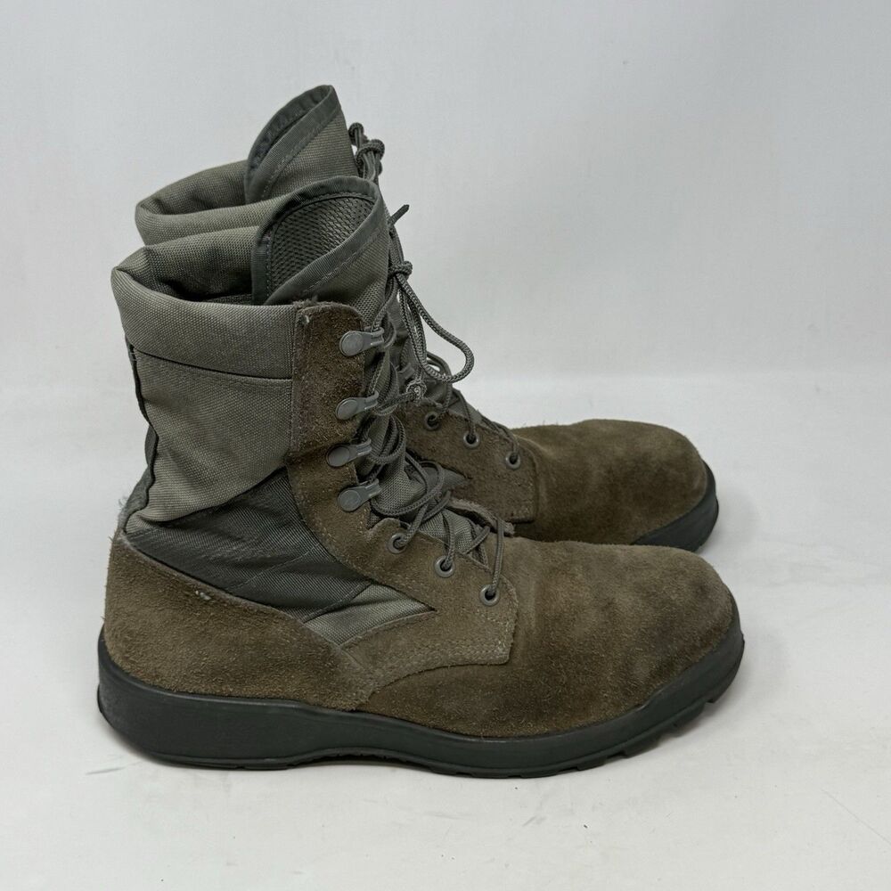 UFCW Hot Weather Steel Toe Military Combat Boots Mens 10 W Wide Sage Green 8430